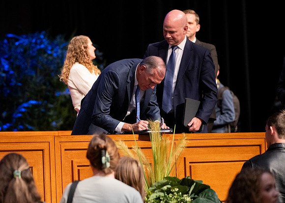Elder and sister Bangerter speak at Devotional at BYU-Idaho