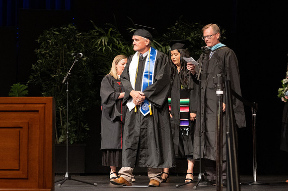 Graduates during convocation for the College of Education & Human Development