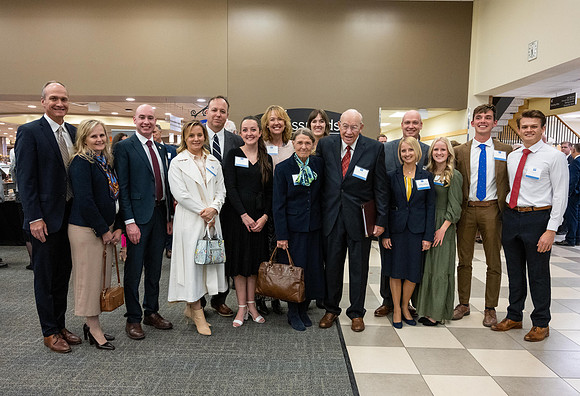 President's Club members enjoy an evening of socializing, musical entertainment and wonderful food in the Manwaring Center Ballroom.
