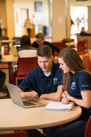 Student volunteers in Student Support work with new students in a Mentoring Program.