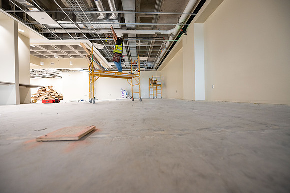 Third floor of the McKay Library in July 2025