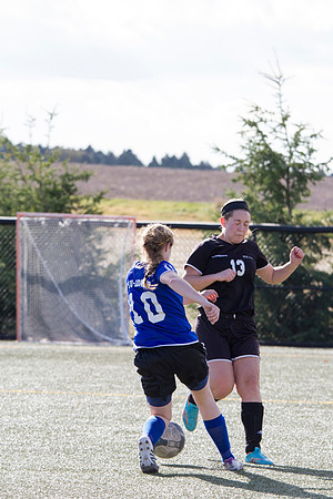 BYU-I student athletes go head to head on the upperfields in the women's competitive soccer league.