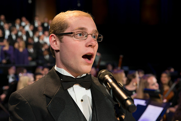 A BYU-Idaho Sacred Music Production performed in the BYU-Idaho Center, conducted by Dallin Hansen and written by Daniel Gawthrop.