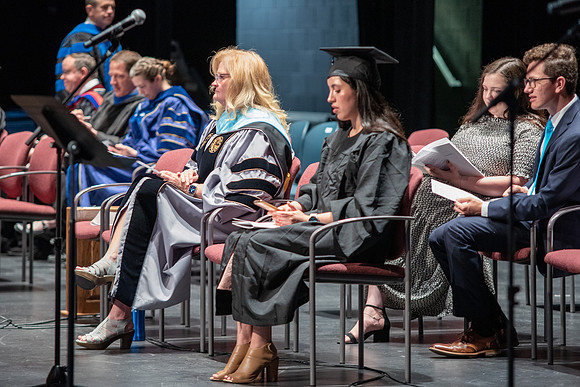 Graduates during convocation of the College of Physical Sciences and Engineering.