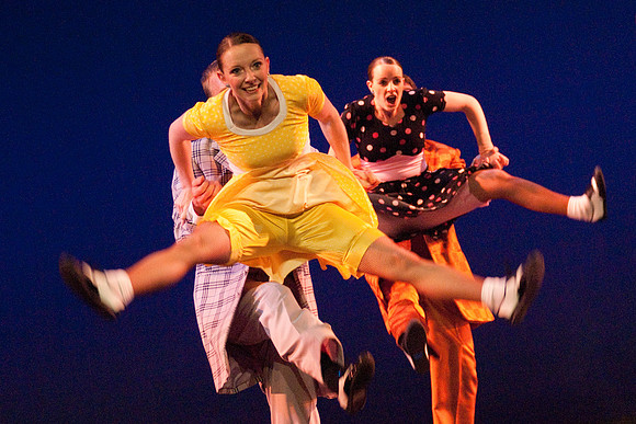 Students perform in dress rehearsal of Extravadance dance performance- Jul 2010