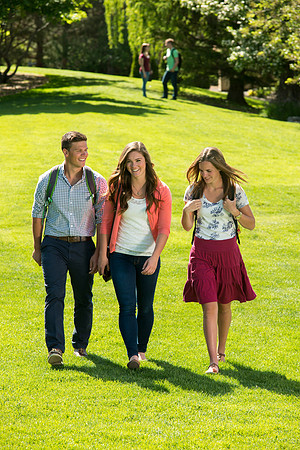 Student models for the Be Smart brochure cover.