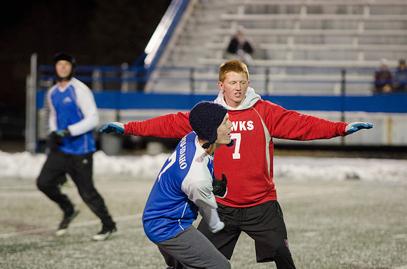 BYU-Idaho students participate in the ultimate frisbee championship game held at the stadium