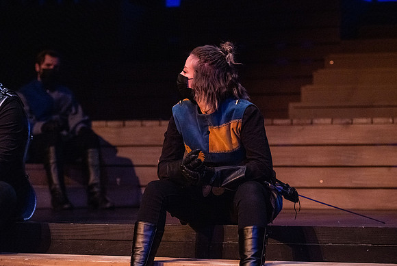 BYU-Idaho theatre department dress rehearsal of Shakespeare's Henry V.