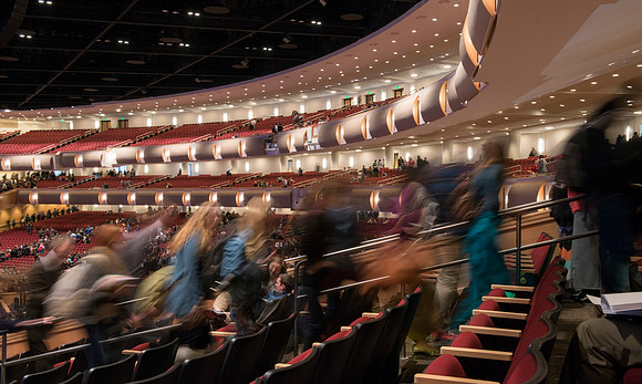 President and Sister Clark speak at the opening devotional Winter semester 2015.