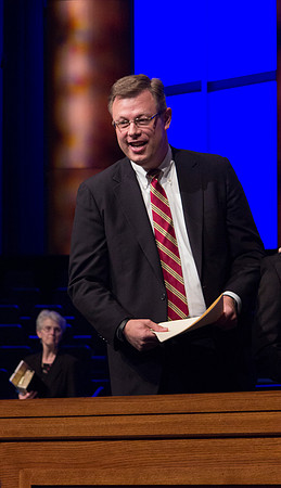 Clark G. Gilbert will assume the responsibilities of President of BYU-I this following April. Taken by Erik Hill.