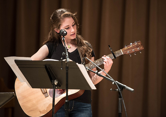 This bluegrass band perform the songs they've been learning all semester in their Bluegrass class.