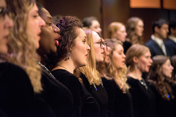 Men and women combined choir