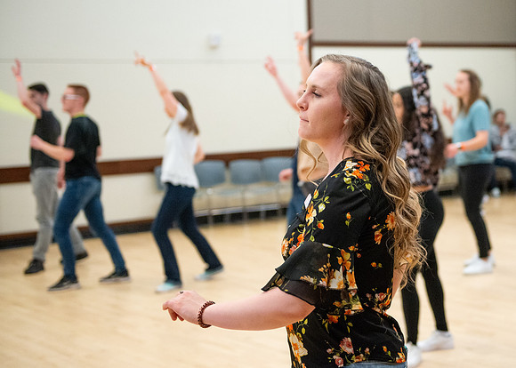Latin Dance class at the Manwaring Center.