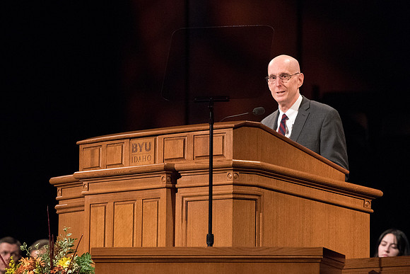 President Eyring conduct the devotional.