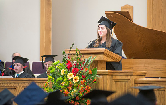 Student speaker, Shaylin Excell, studied Psychology.