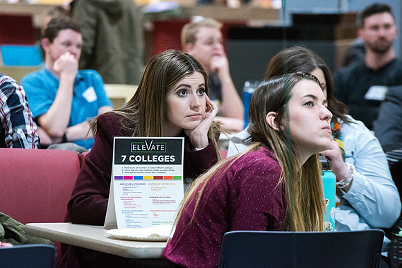 This Social Change Team Competition event is sponsored by the Interdisciplinary Studies council. ELEVATE is a campus wide competition where teams of 5 students (from 3 different colleges) will create