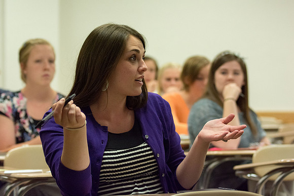 Jillisa Cranmer teaches Early Child Development at Brigham Young University-Idaho. Students also take lead and teach eachother as well.