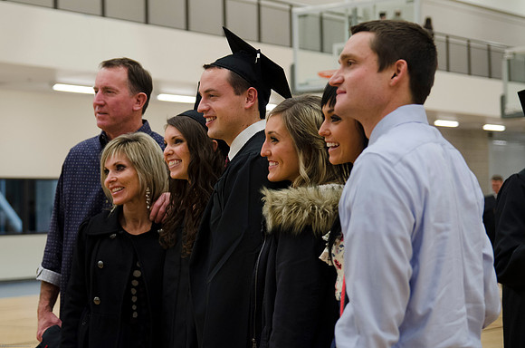 Students gather before, during and after the Graduation Commencement Ceremony.