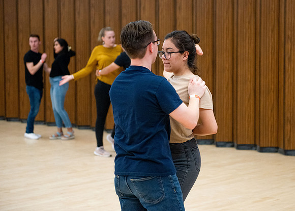 Latin Dance class at the Manwaring Center.