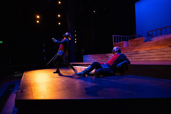 BYU-Idaho theatre department dress rehearsal of Shakespeare's Henry V.