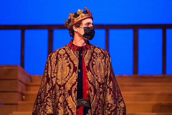 BYU-Idaho theatre department dress rehearsal of Shakespeare's Henry V.