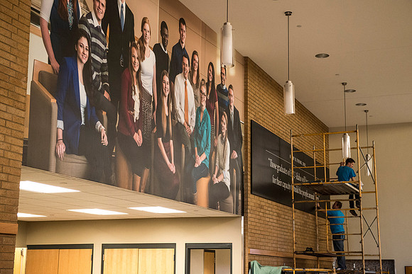 Legacy Hall in the Manwaring Center received some additional art work creating a lasting tribute to the ongoing Sprit of Ricks here at BYU-Idaho.  Two new show cases were added to Legacy Hall to pay t