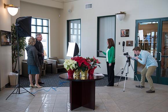 Beehive Credit Union marketing photos with Brent & Gaylynn Bean.