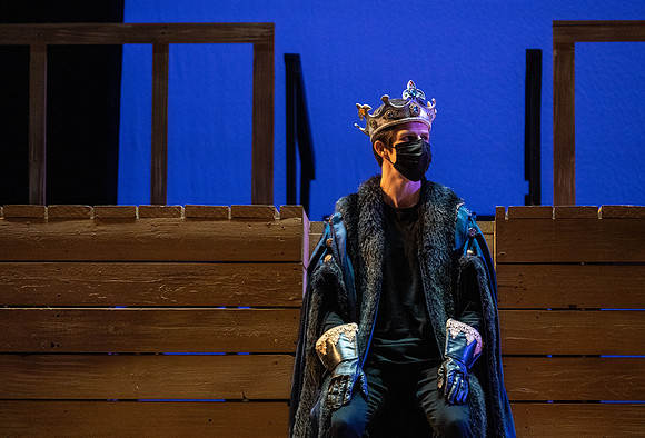 BYU-Idaho theatre department dress rehearsal of Shakespeare's Henry V.