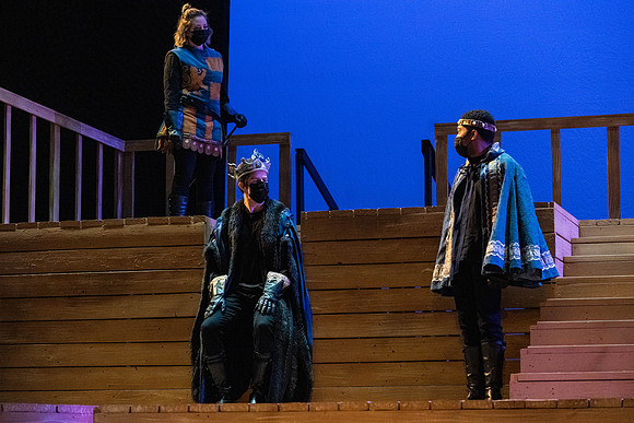 BYU-Idaho theatre department dress rehearsal of Shakespeare's Henry V.