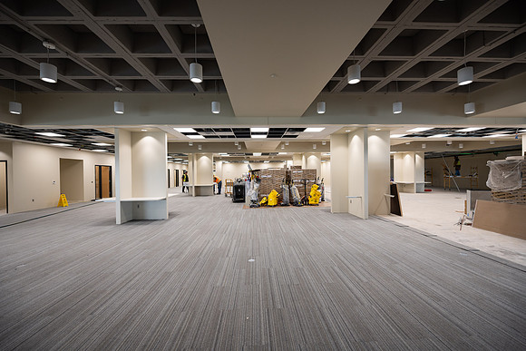 Third floor of the McKay Library in July 2025