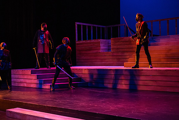 BYU-Idaho theatre department dress rehearsal of Shakespeare's Henry V.
