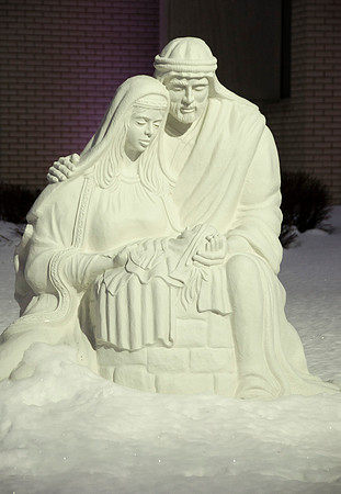 Nativity outside the Taylor Building.