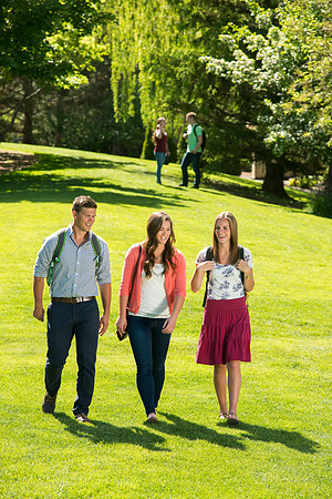 Student models for the Be Smart brochure cover.