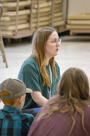Family Consumer Science majors helping with the 4H camp at the Madison County Fairgrounds.