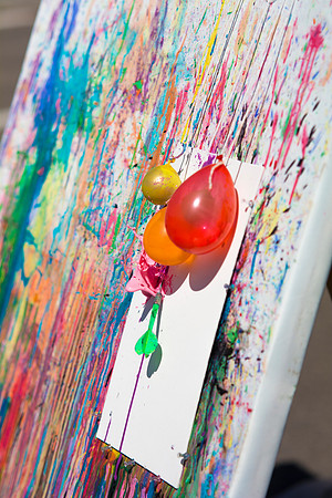 Students at Brigham Young University-Idaho participate in various activities and games dealing with color.