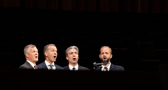 Musical Quartet performs a musical number for devotional.