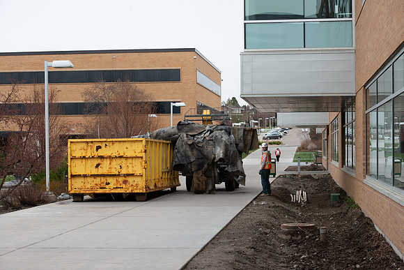 Sidewalk Replacement at the Manwaring Center.