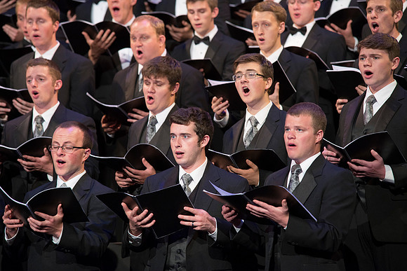 A BYU-Idaho Sacred Music Production performed in the BYU-Idaho Center, conducted by Dallin Hansen and written by Daniel Gawthrop.