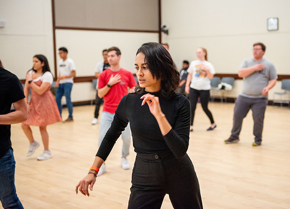Latin Dance class at the Manwaring Center.