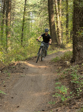 Media Creation Team mountain biking.