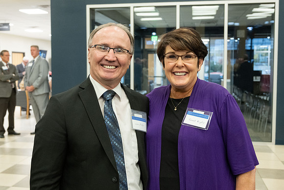 President's Club members enjoy an evening of socializing, musical entertainment and wonderful food in the Manwaring Center Ballroom.