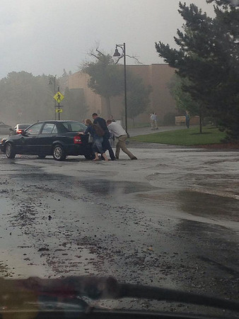 July 15, 2014 Over an inch of rain in less than an hour created a flash flood through Rexburg streets, through a few BYU-Idaho buildings and also flooded several students basement apartments. The even