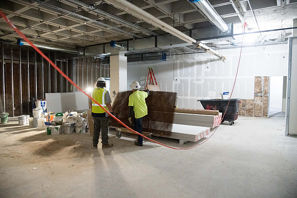 McKay Library Remodel Progress - April 2025