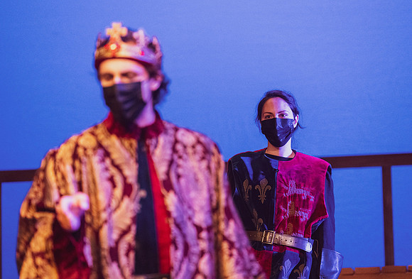 BYU-Idaho theatre department dress rehearsal of Shakespeare's Henry V.