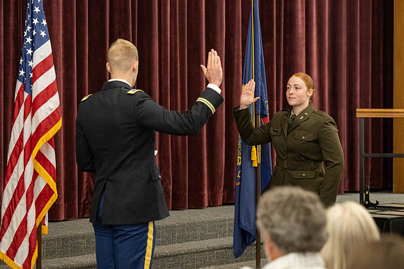 BYU-Idaho's, Reserve Officers' Training Corps Commissioning ceremonies.