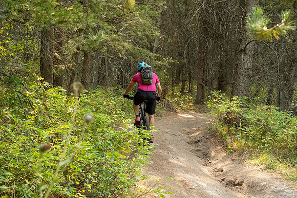 Media Creation Team mountain biking.