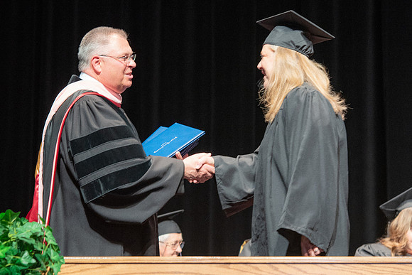 Graduates during Interdisciplinary Studies convocation.