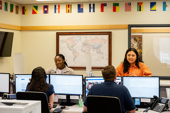 Internatial Services in the I-Center.