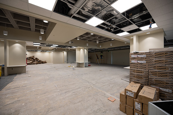 Third floor of the McKay Library in July 2025