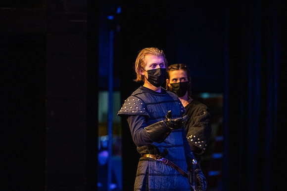 BYU-Idaho theatre department dress rehearsal of Shakespeare's Henry V.